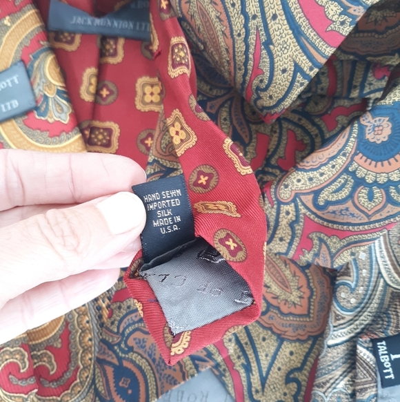 Robert Talbott Silk Tie Lot Best Class Hand Sewn USA - Picture 5 of 8